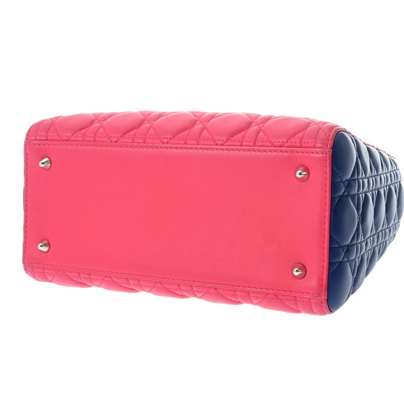 CHRISTIAN DIOR Lady Tricolor Pink Leather Handbag - Picture 6 of 9